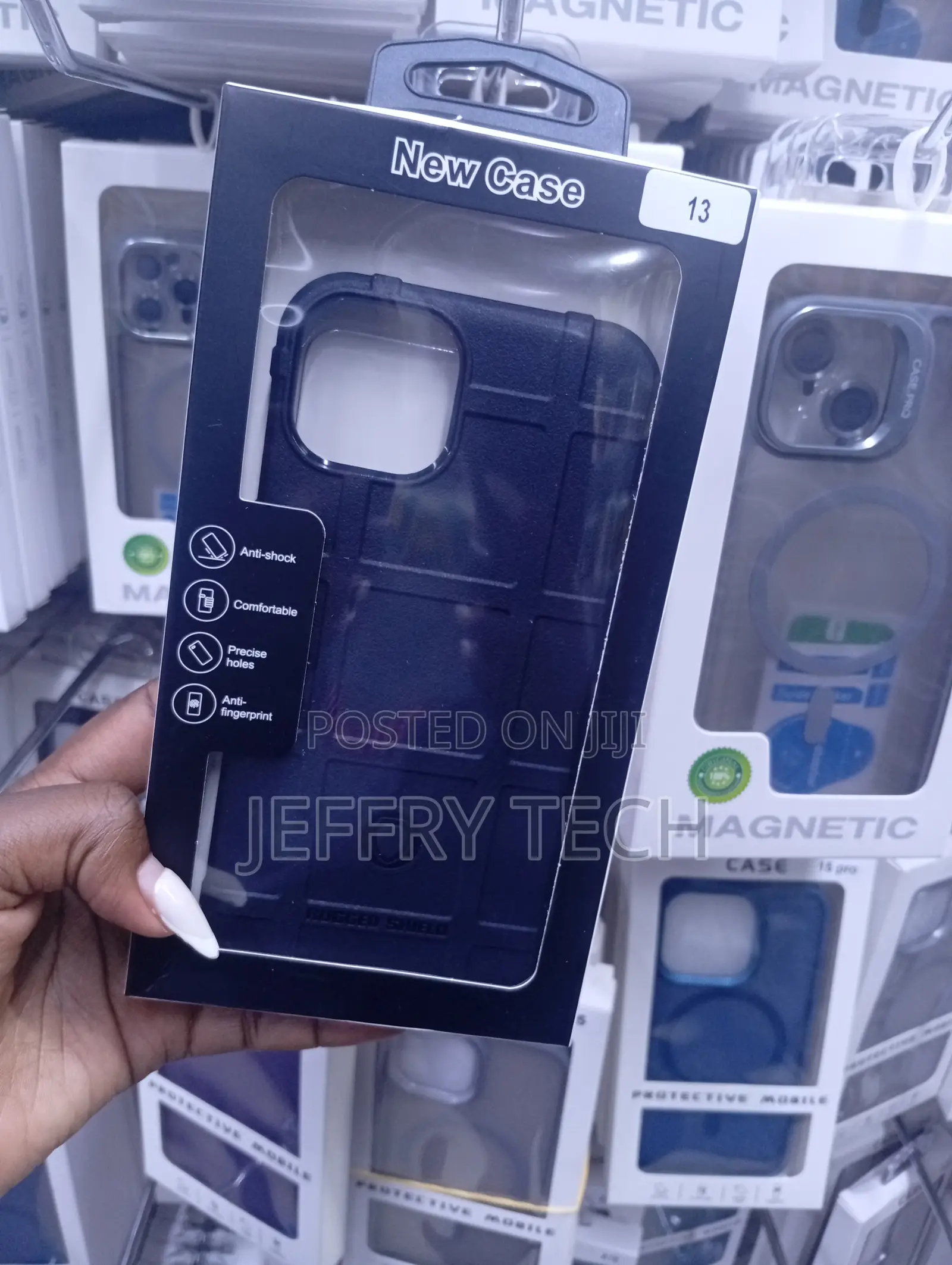 iPhone 13 Magnetic Rugged Shield Phone Case
