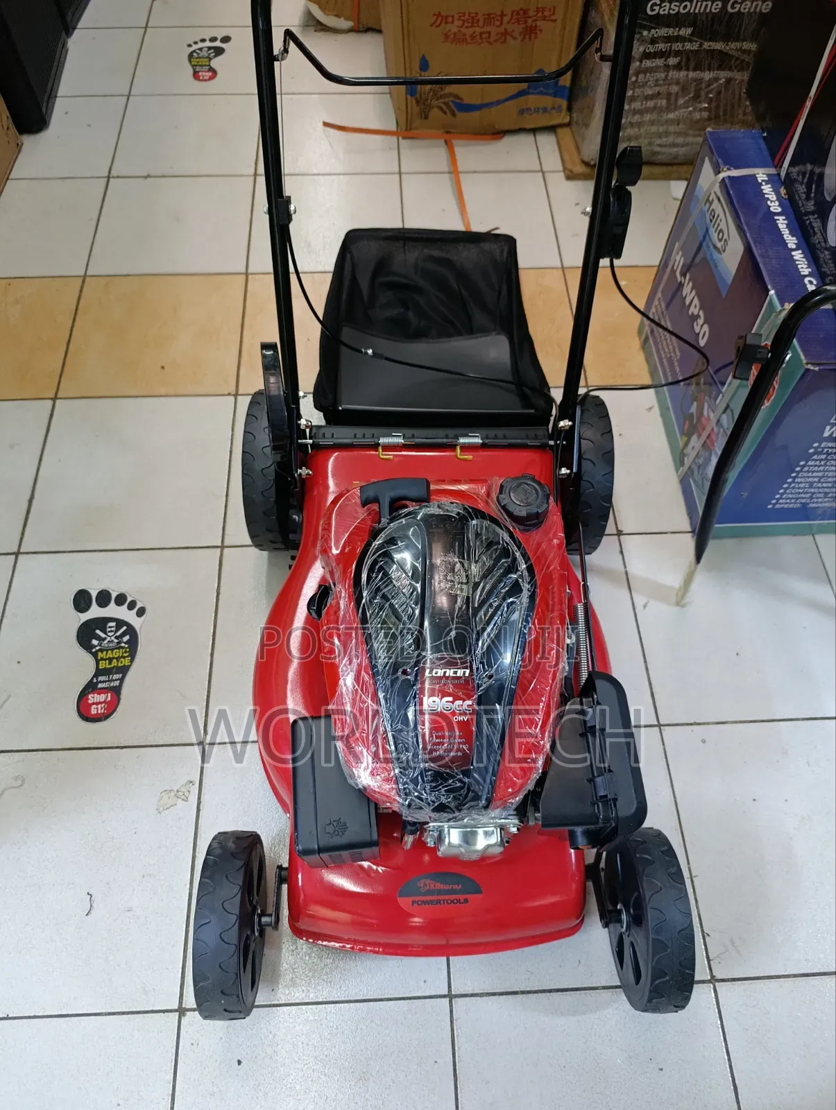 196 Cc Petrol Engine Walk Behide Lawn Mower/Quality Walk Behide Mower