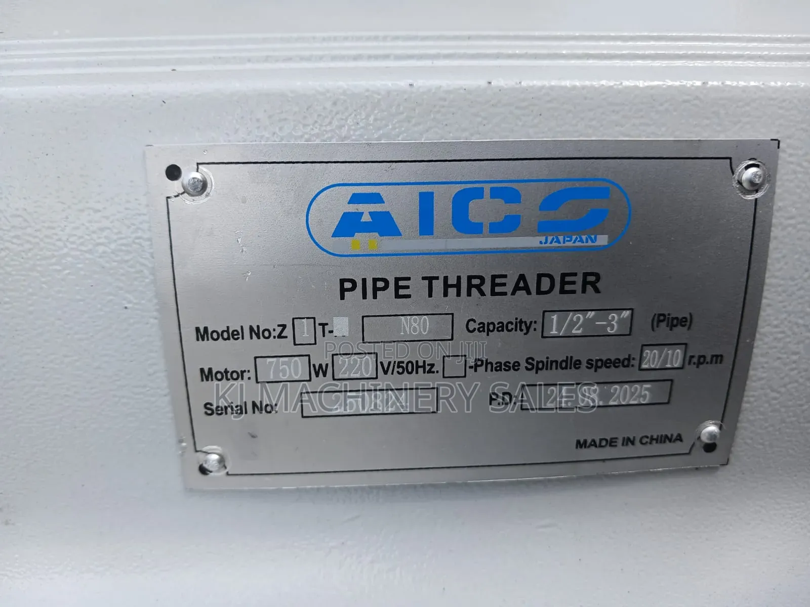 Heavy Duty Electric Pipe Threading Machine Available!
