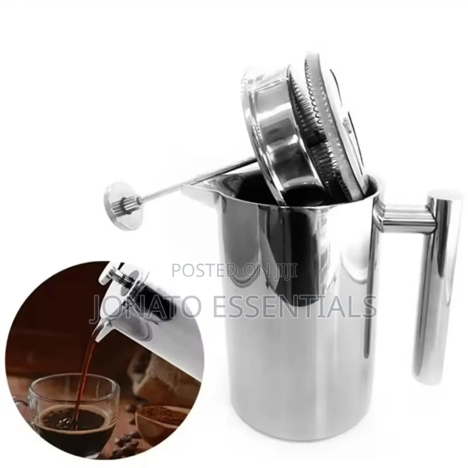 Stainless Steel French Press Coffee Maker 1000ml
