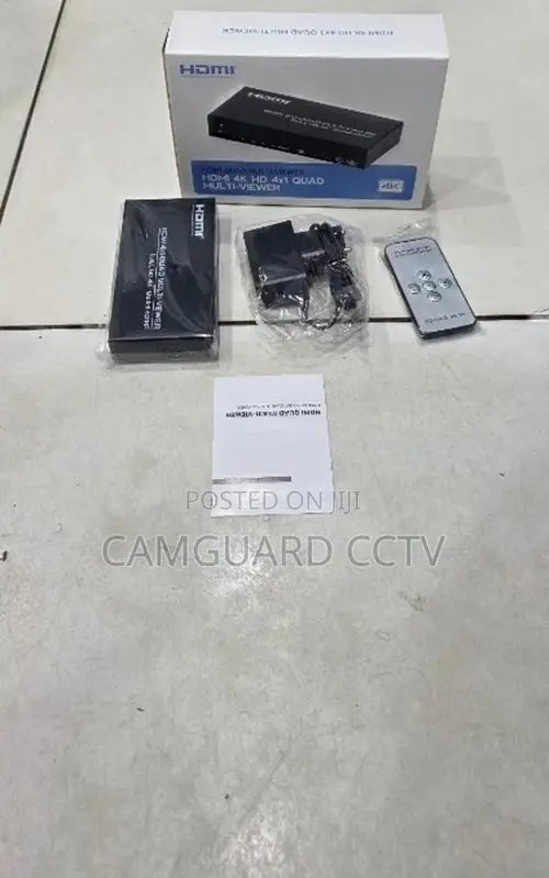 Hdmi Quad Multi-Viewer Box 4 Input 1 Output Switch