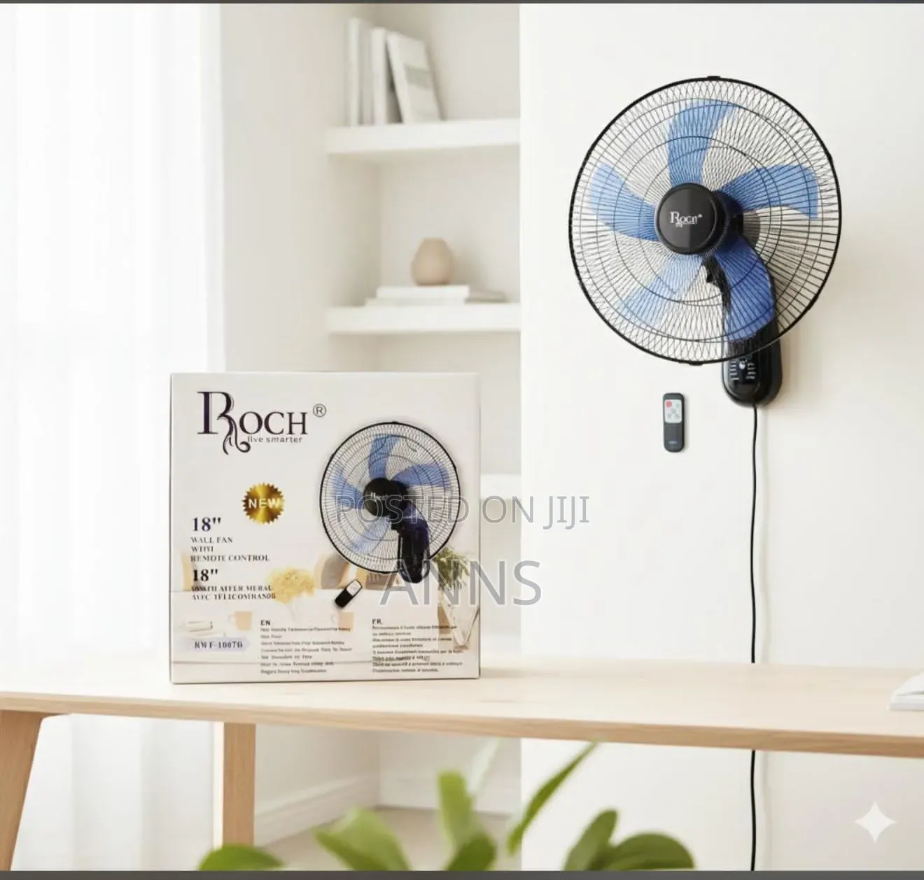 18" Roch Wall Fan With Remote