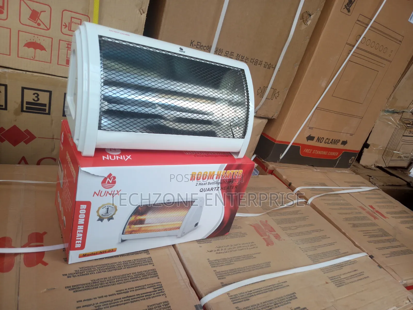 Nunix Electric Portable Quartz Room Heater With Temperature Control 