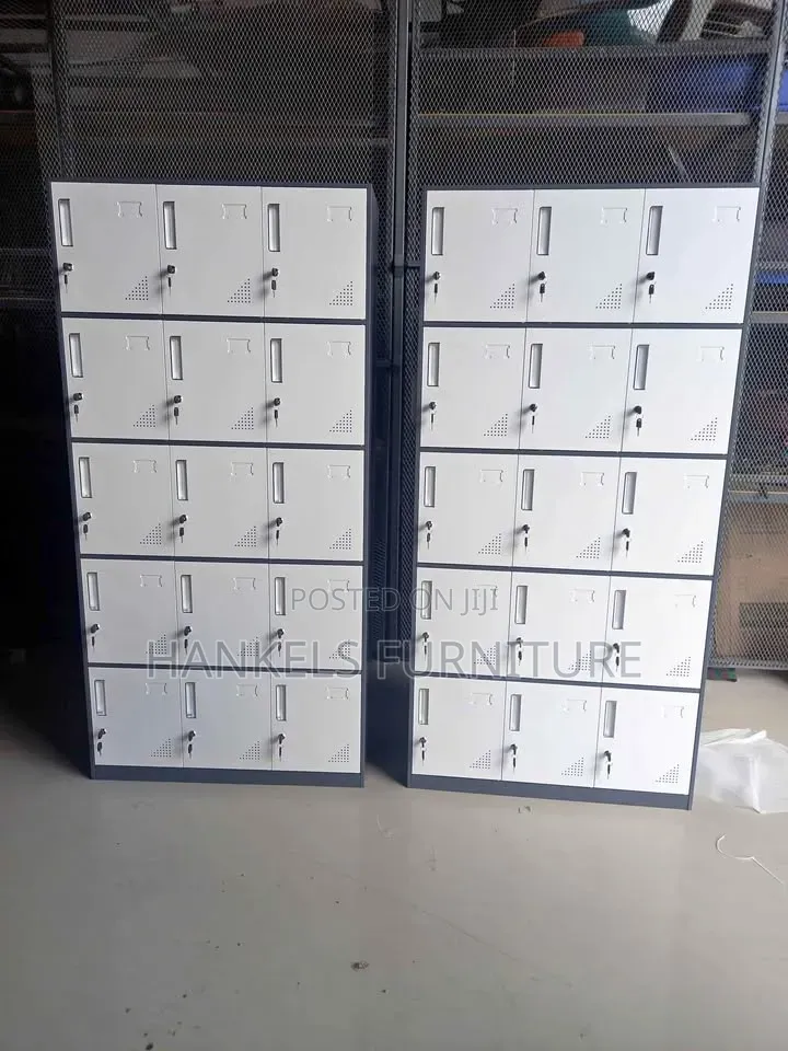 15-Locker Metal Office Cabinet – Lockable Filing Storag
