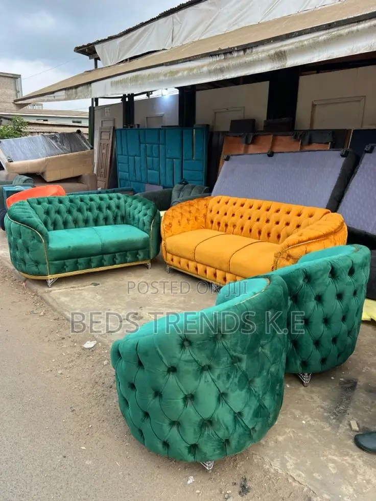 Velvet Luxe Sofa Set