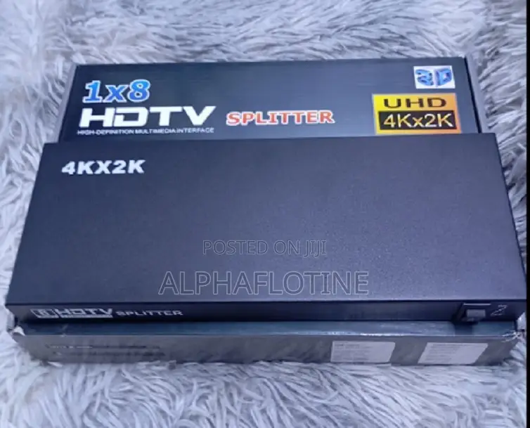 Audio/Video Device 1x8 HDTV Splitter With Uhd 4kx2k 3d
