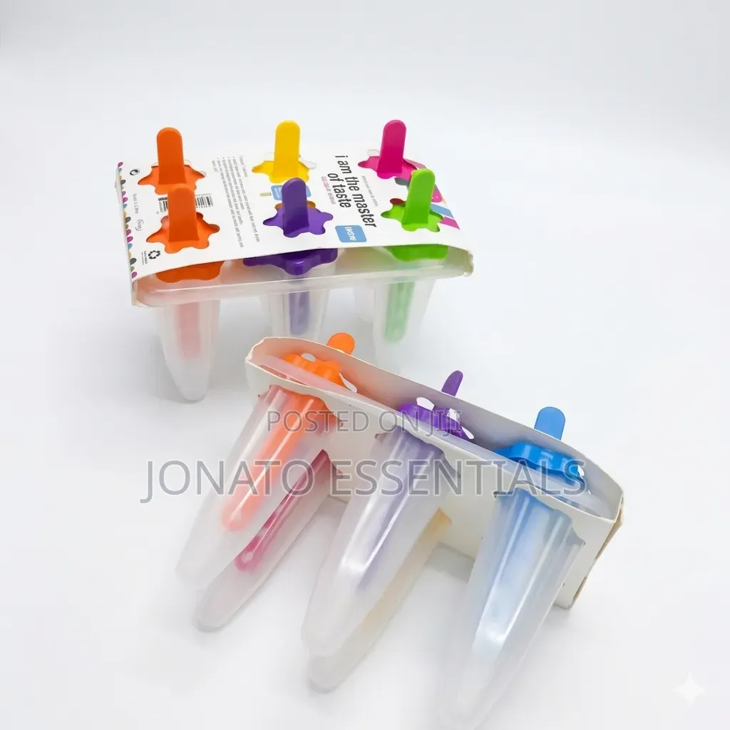 6-Piece Reusable Ice Pop Molds - Diy Homemade Ice Cream Maker Set