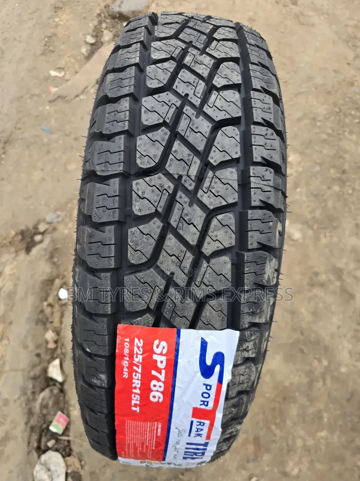 225 /75 R15 Sportrak Tyres (All Terrein)