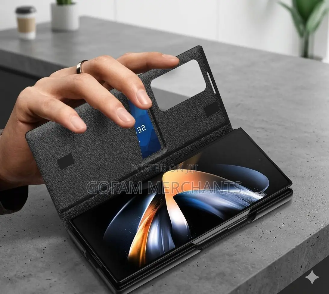 Samsung Galaxy Z Fold 3 Smart Clear View Wallet Case - Black