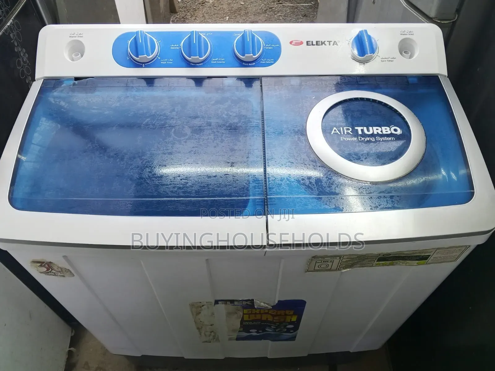Elekta 10kg Twin Tub Washing Machine,Used