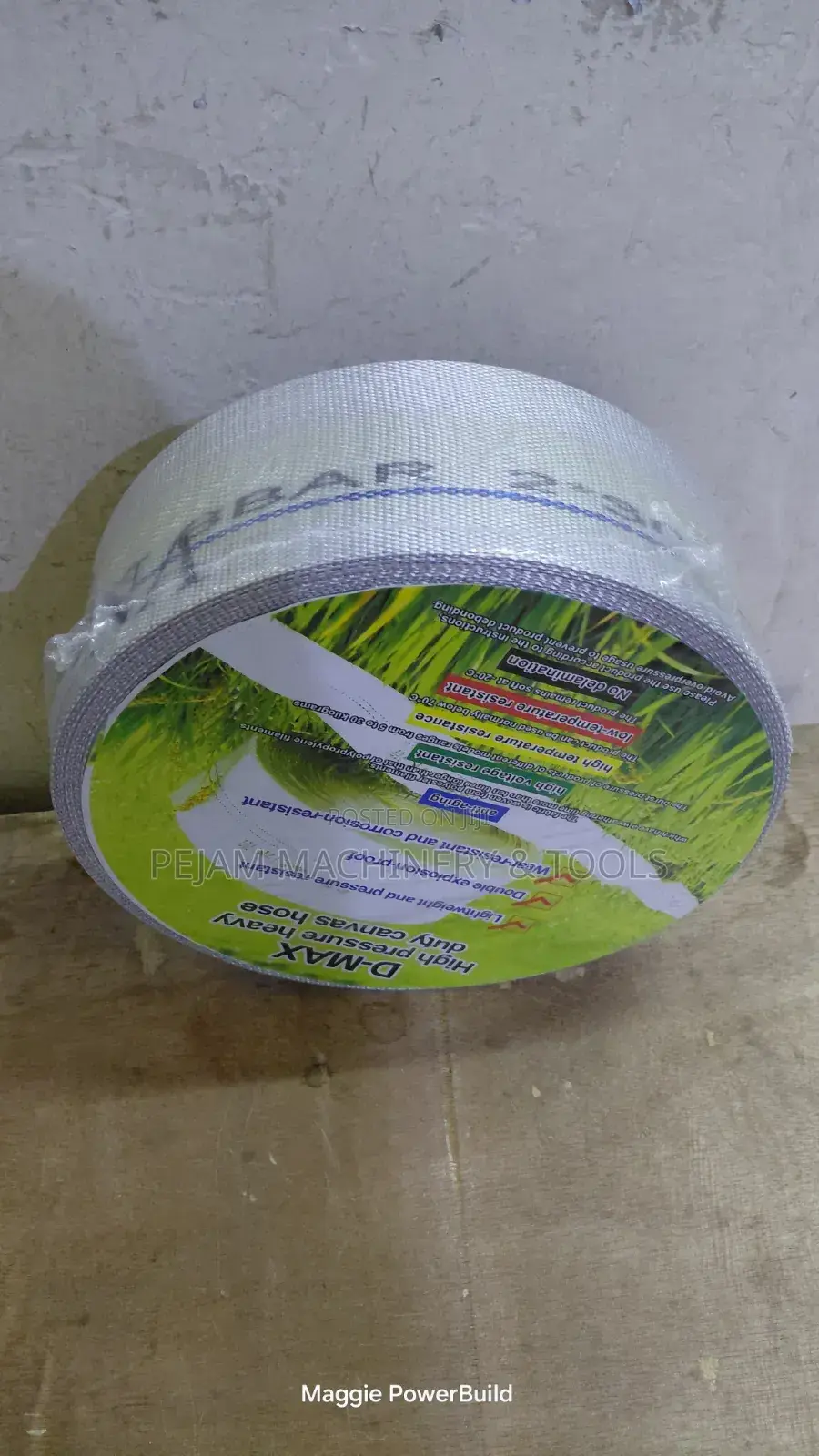 2"×30m D-Max High-Pressure Heavy-Duty Canvas Hose Double Layeres