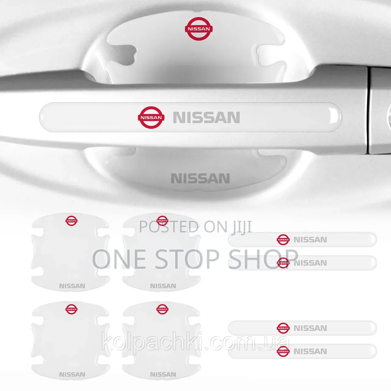8pc Transparent Nissan Door Handle +Bowls Waterproof Stickers