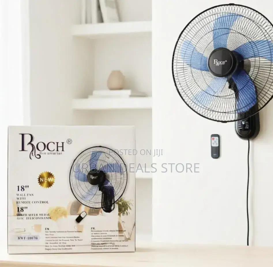 Roch 18 Inches Wall Fan With Remote