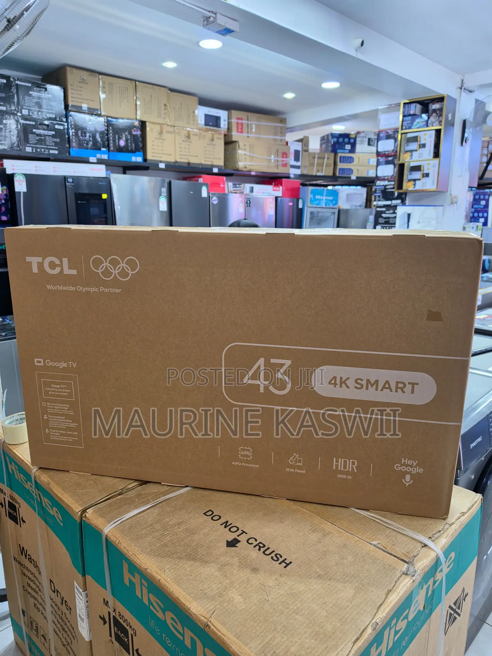 TCL 43”Inch HDR Google TV-43v6d