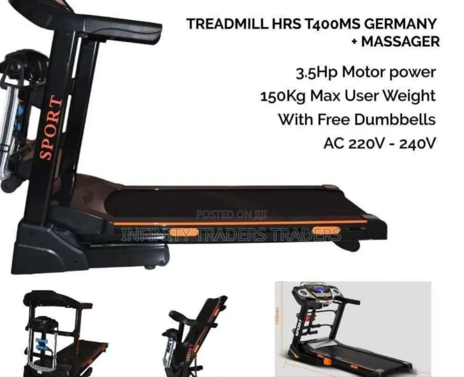 Auto Incline Treadmill With Massage Belt