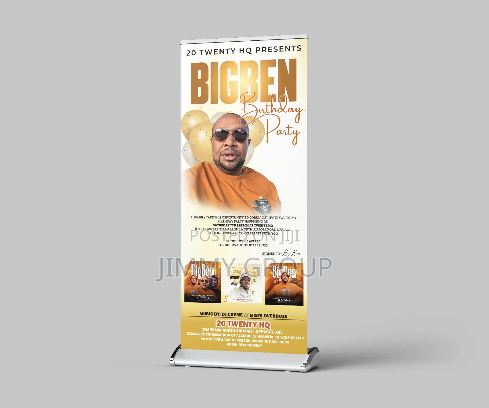 Big-Ben Pull Up Banner Branding