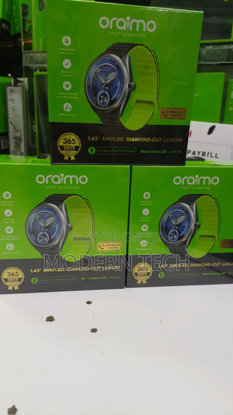 Oraimo Watch Nova 2r Feature-Packed Amoled Smartwatch