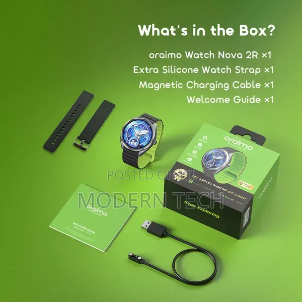 Oraimo Watch Nova 2r Feature-Packed Amoled Smartwatch
