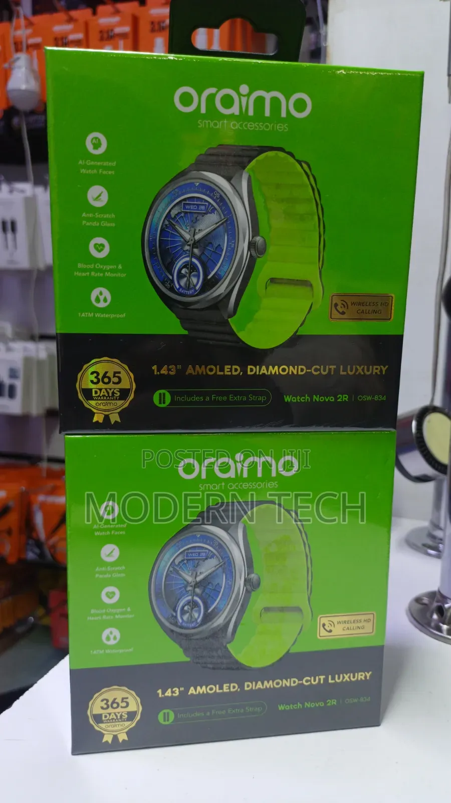 Oraimo Watch Nova 2r Health-Focused Feature-Rich Smart Watch 