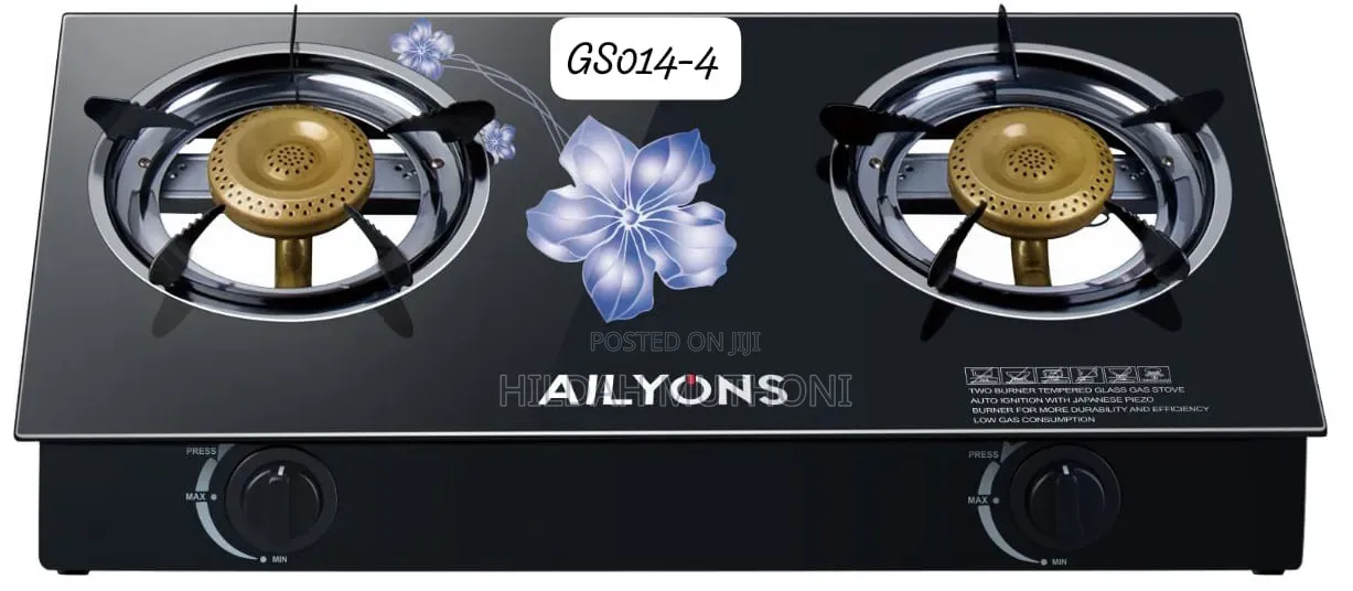 Ailyons 2burner Glass Top Gas Cooker
