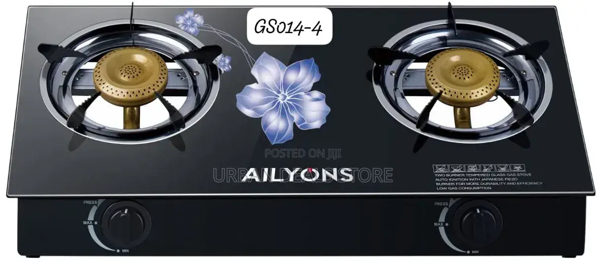 Ailyons 2burner Glass Top Gas Cooker