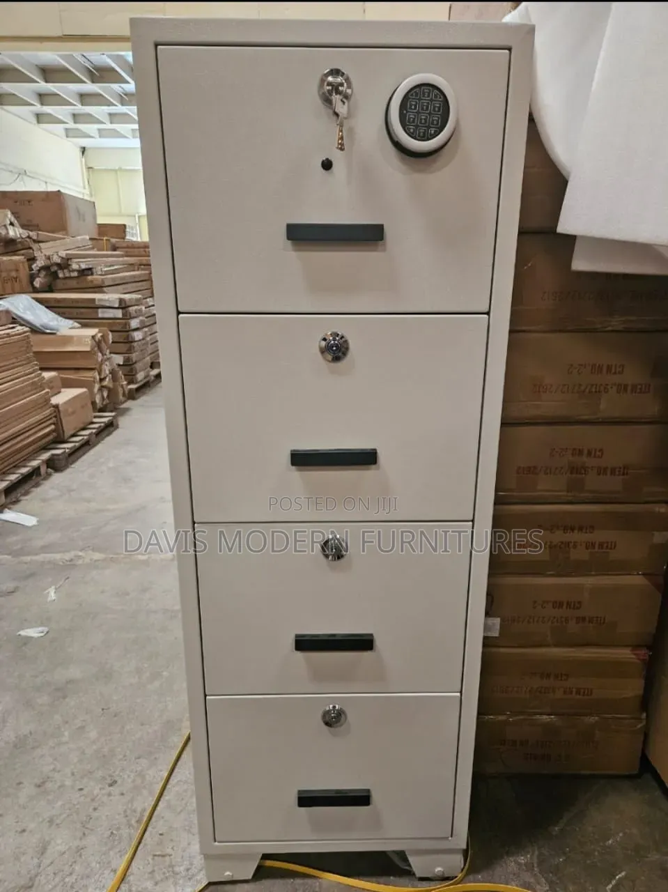 4-Drawers Vertical Fireproof Cabinet
