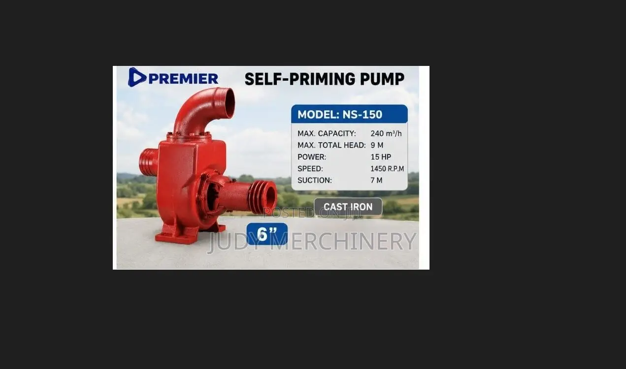 6" Self Priming Pump Cast Iron