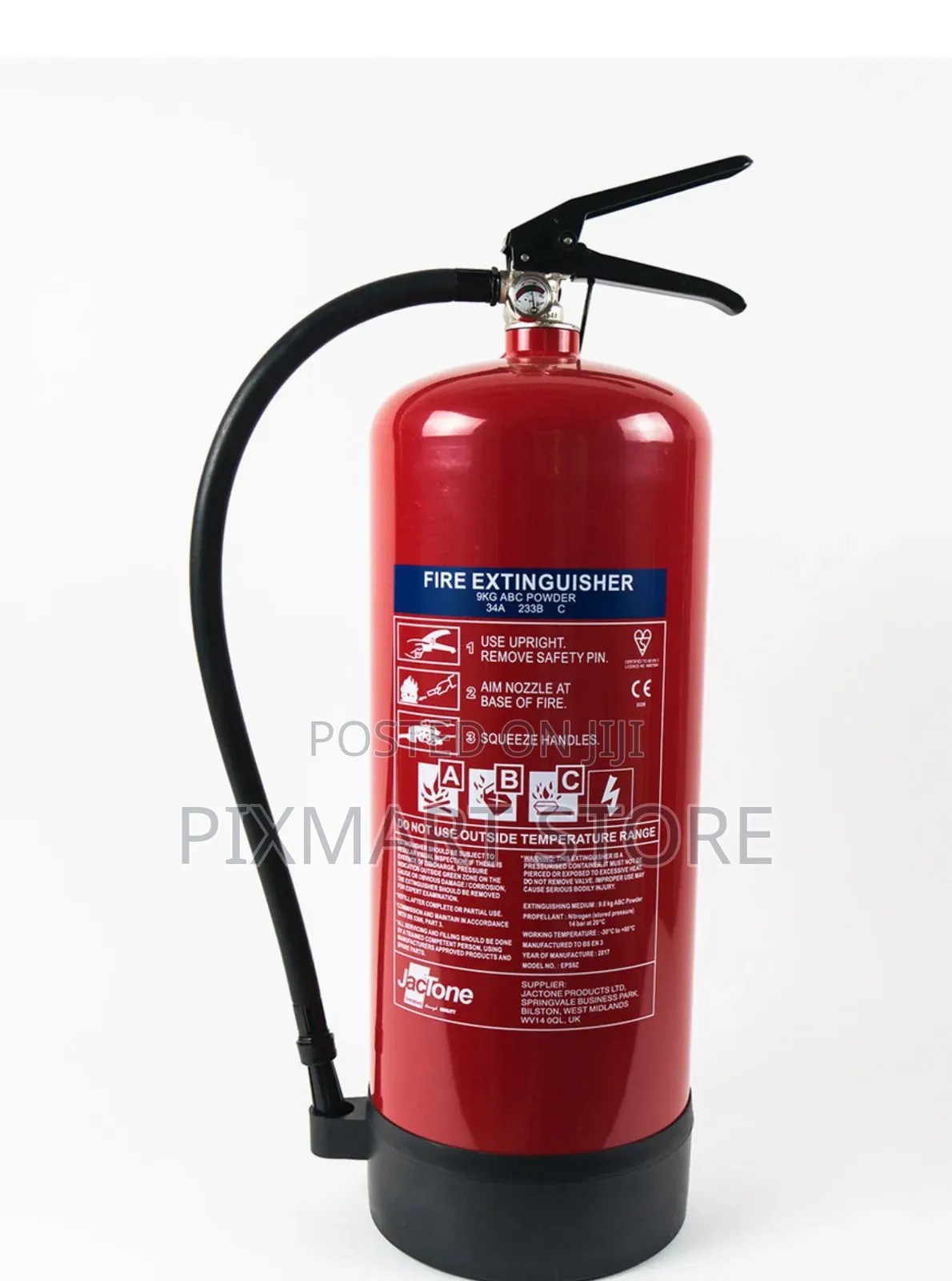 Jactone 9kg Abc Dry Powder Fire Extinguisher