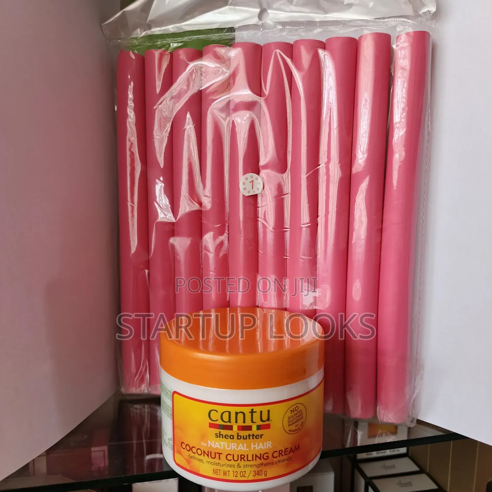 Cantu Curling Cream + Free Flexi Rods