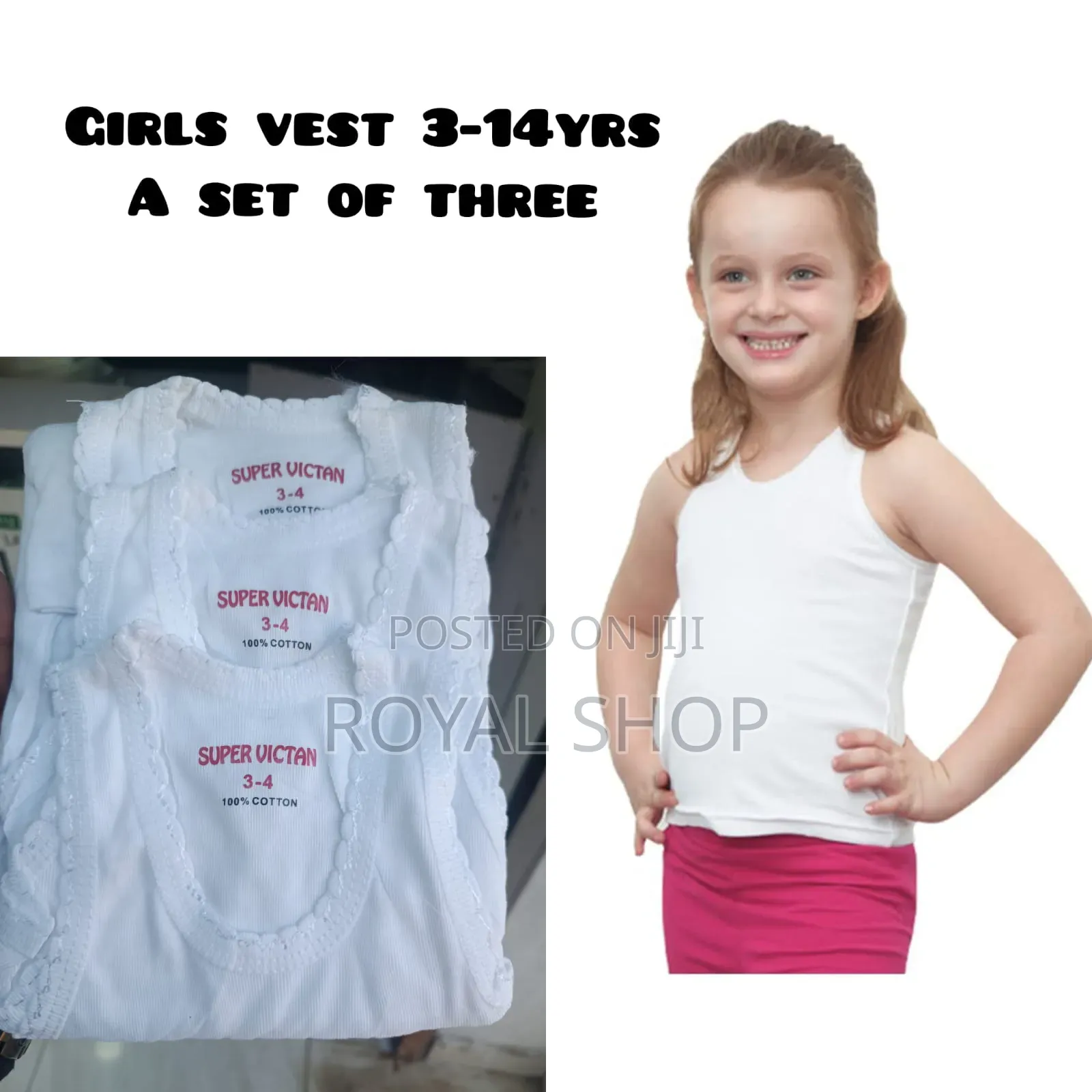 3set Vest Girls