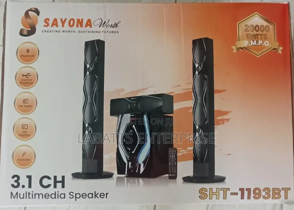 Sayona Tallboy 3.1 Channel Home Theatre System