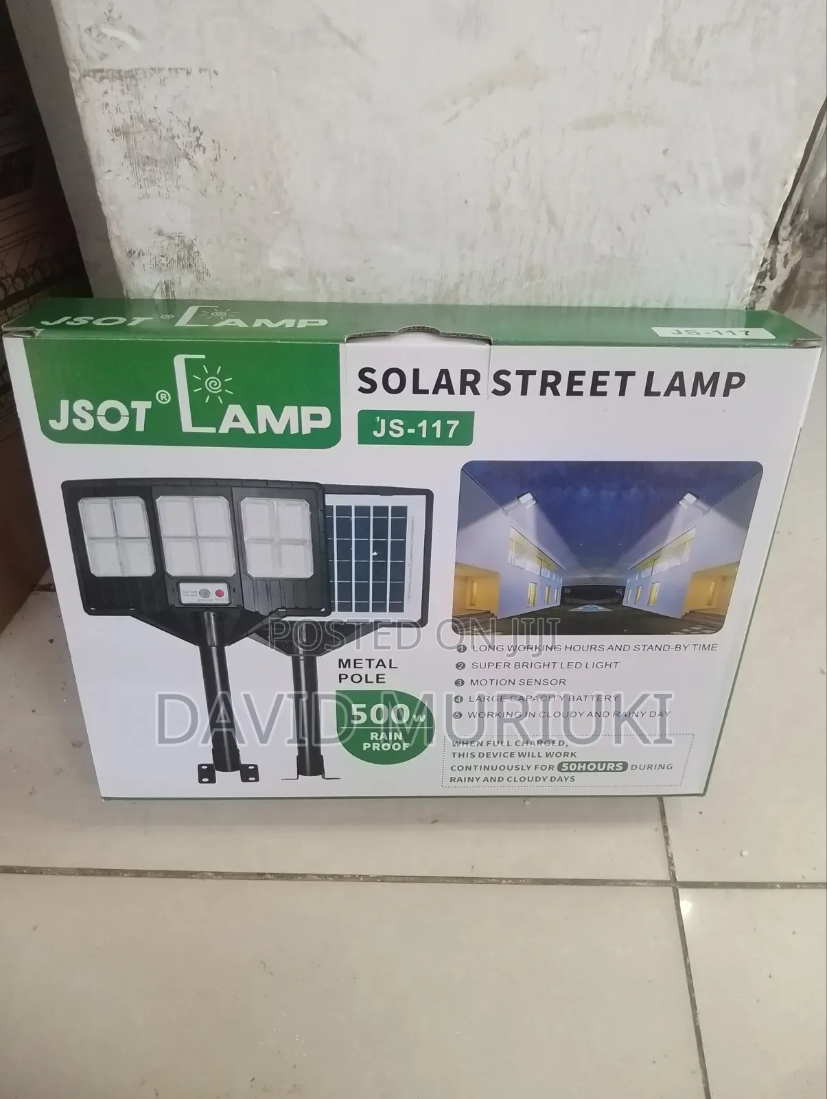 500w Jsot Js117 Solar Street Lamp – No Electricity Bills