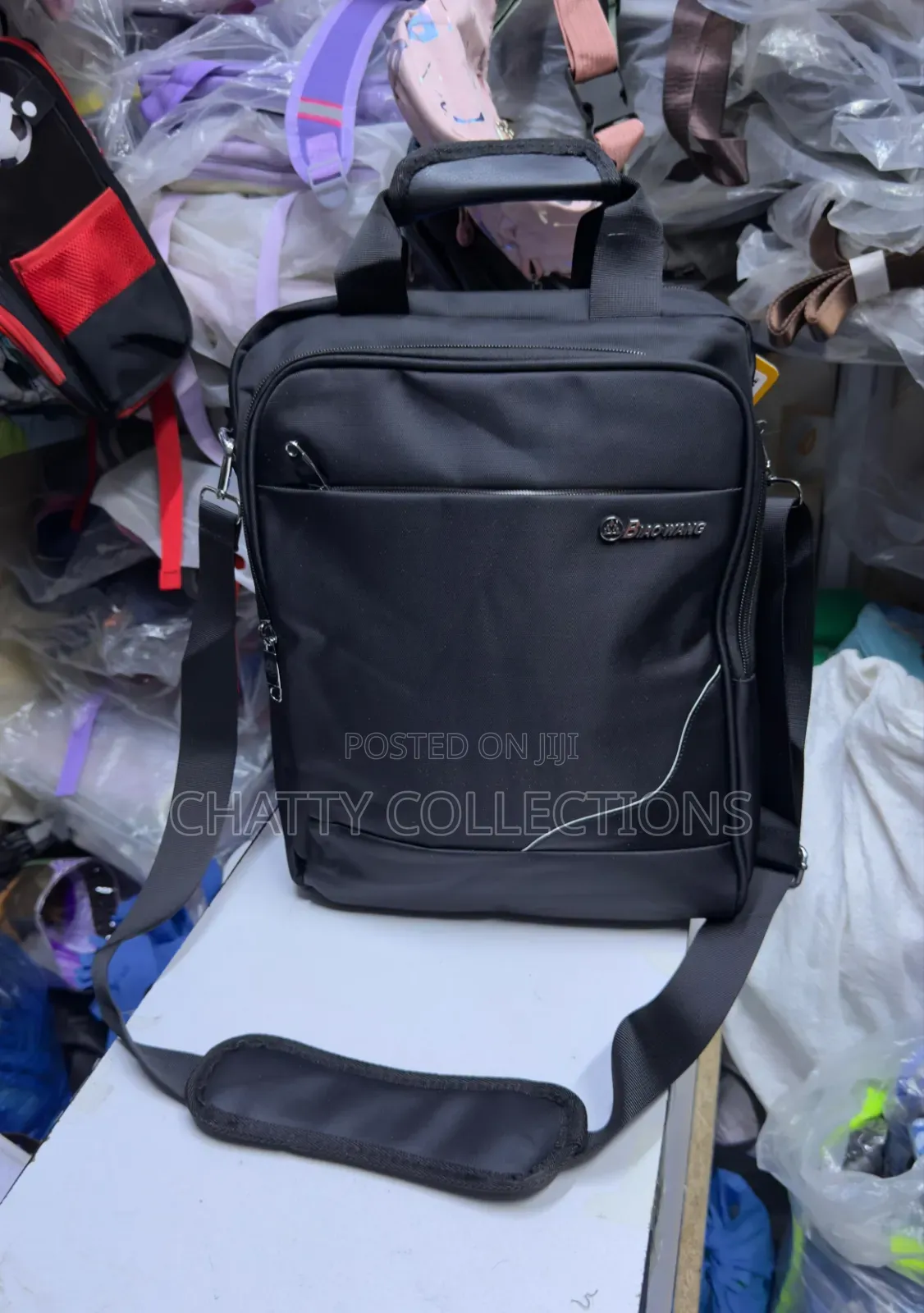 Black Large Size Shoulder/Messenger/Casual/Retro Bag