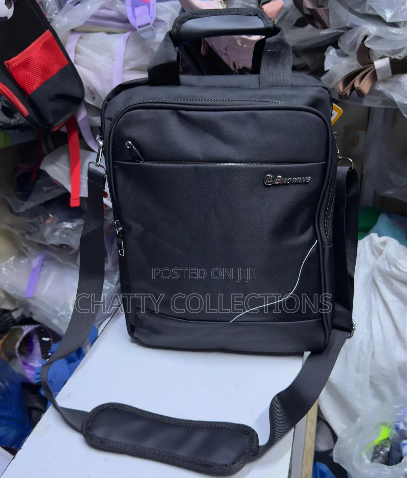 Black Large Size Shoulder/Messenger/Casual/Retro Bag
