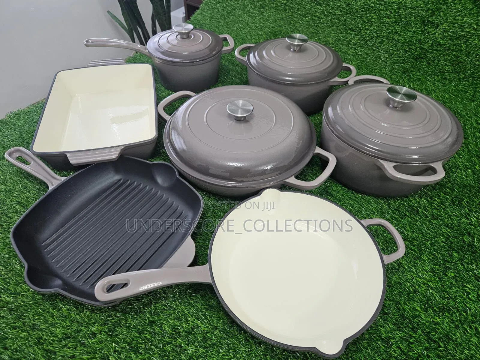 11 Pieces Cast Iron Pots