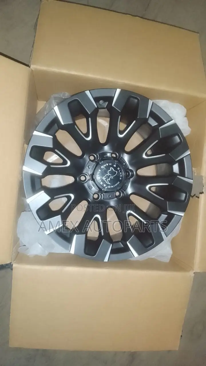 Rims 17 Inch Matt Black+Milling Spoke Et0 H*Pcd 6x139.7 Cb 110.1(Amex)