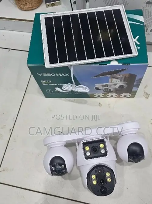 4g V380 Pro Smart Outdoor Security Camera With 4 Cameras Night Vision