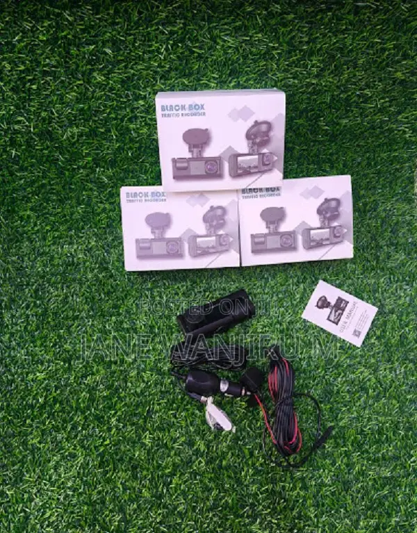 3 in 1wifi Car Dash Camera Front Rear Hd 1296p Black Box Recorder