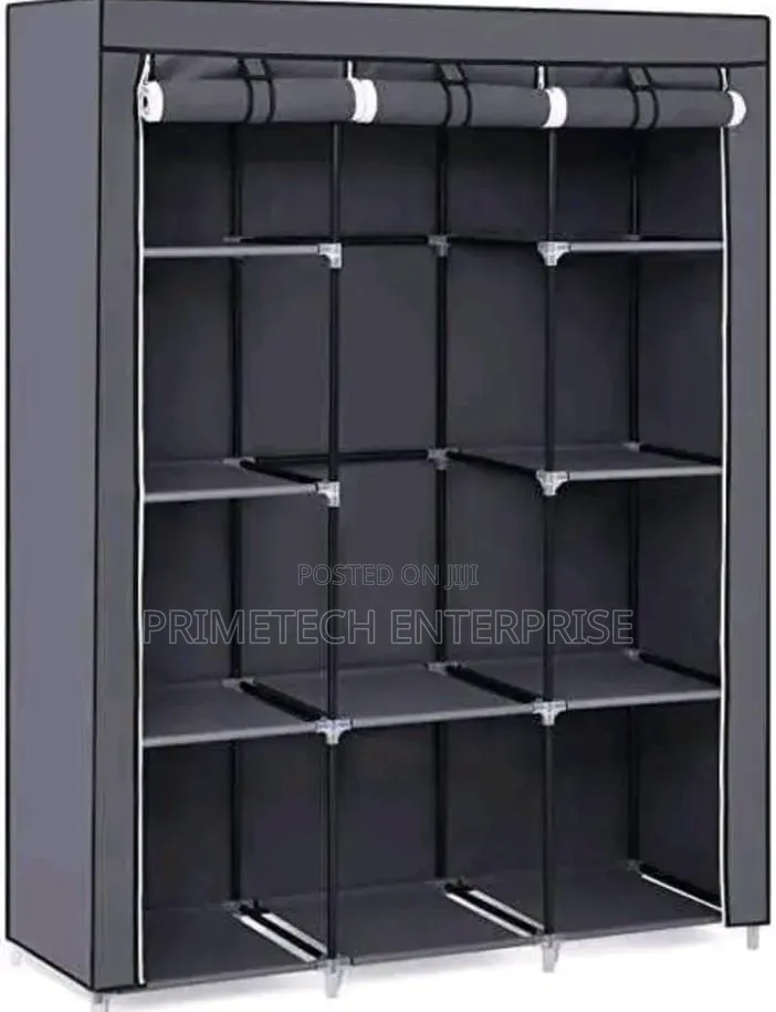 Grey Metallic Wardrobe