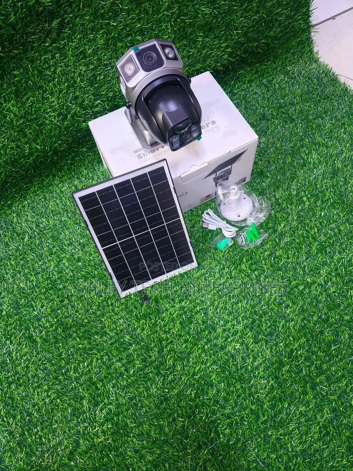 V380 Pro Solar Dual Lens PTZ CCTV Camera.– Wireless