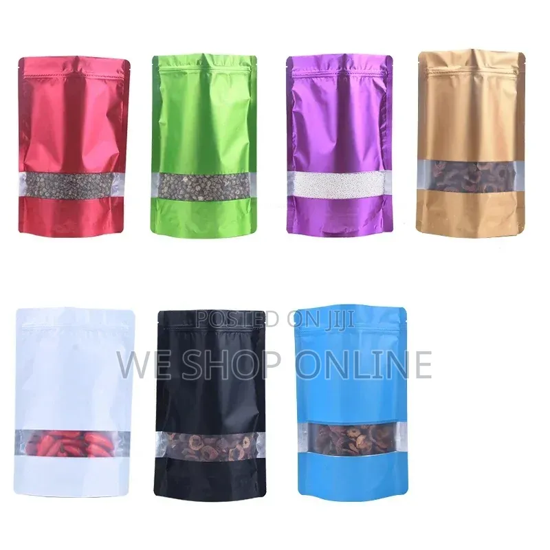16*24cm, 50pcs Coloured Kraft Pouch Bags