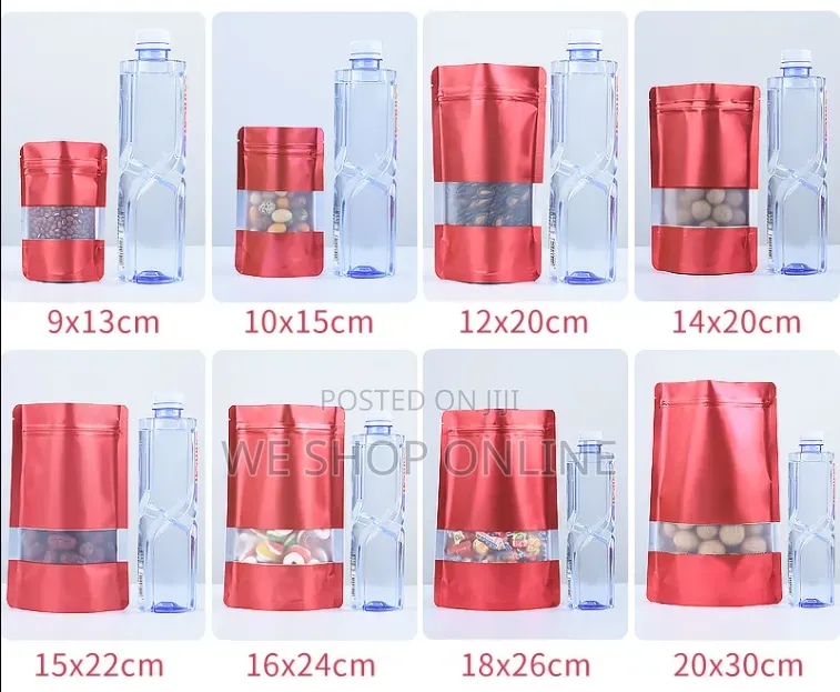 16*24cm, 50pcs Coloured Kraft Pouch Bags