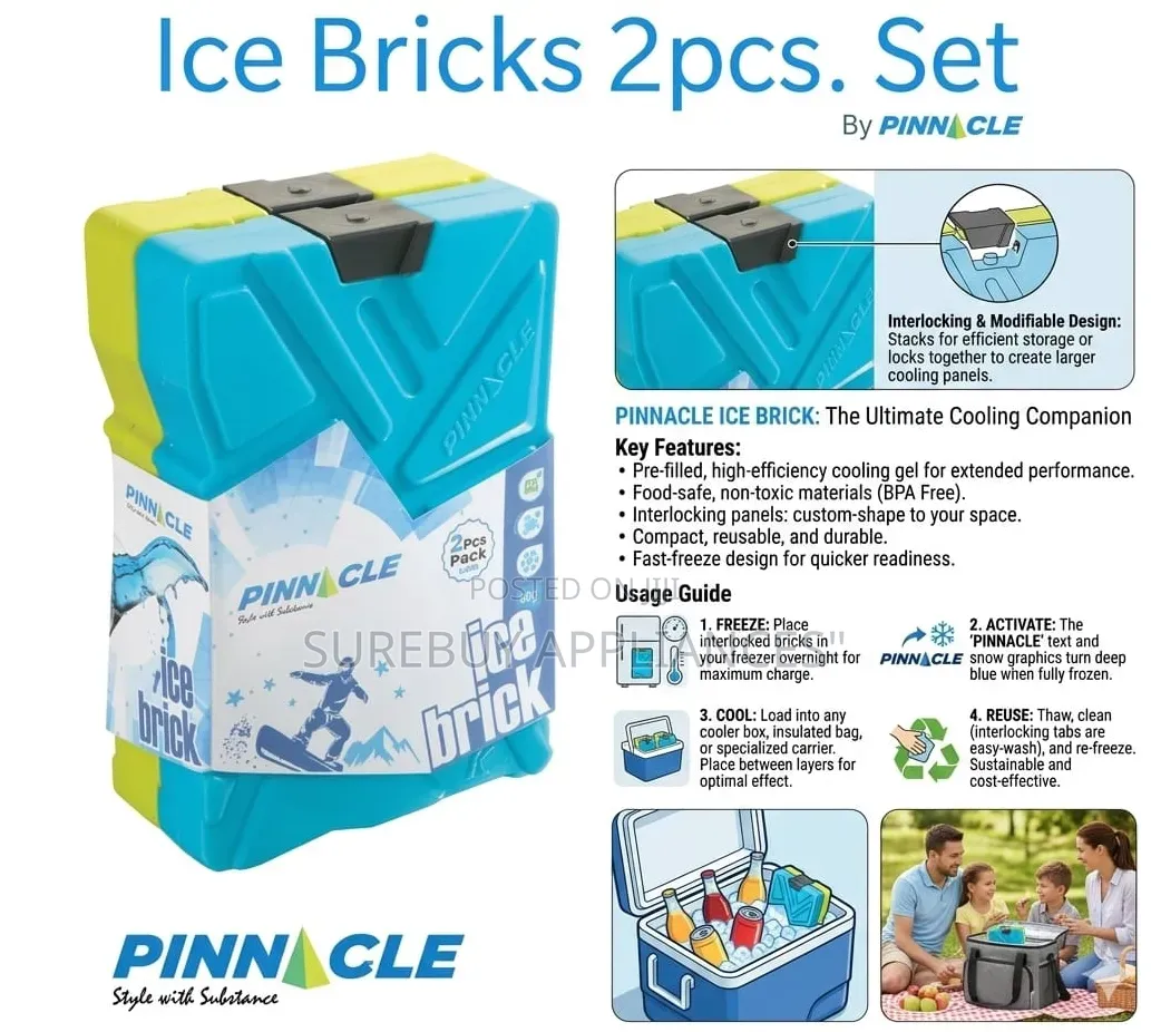 Pinnacle Freeze Ice Bricks 600ml