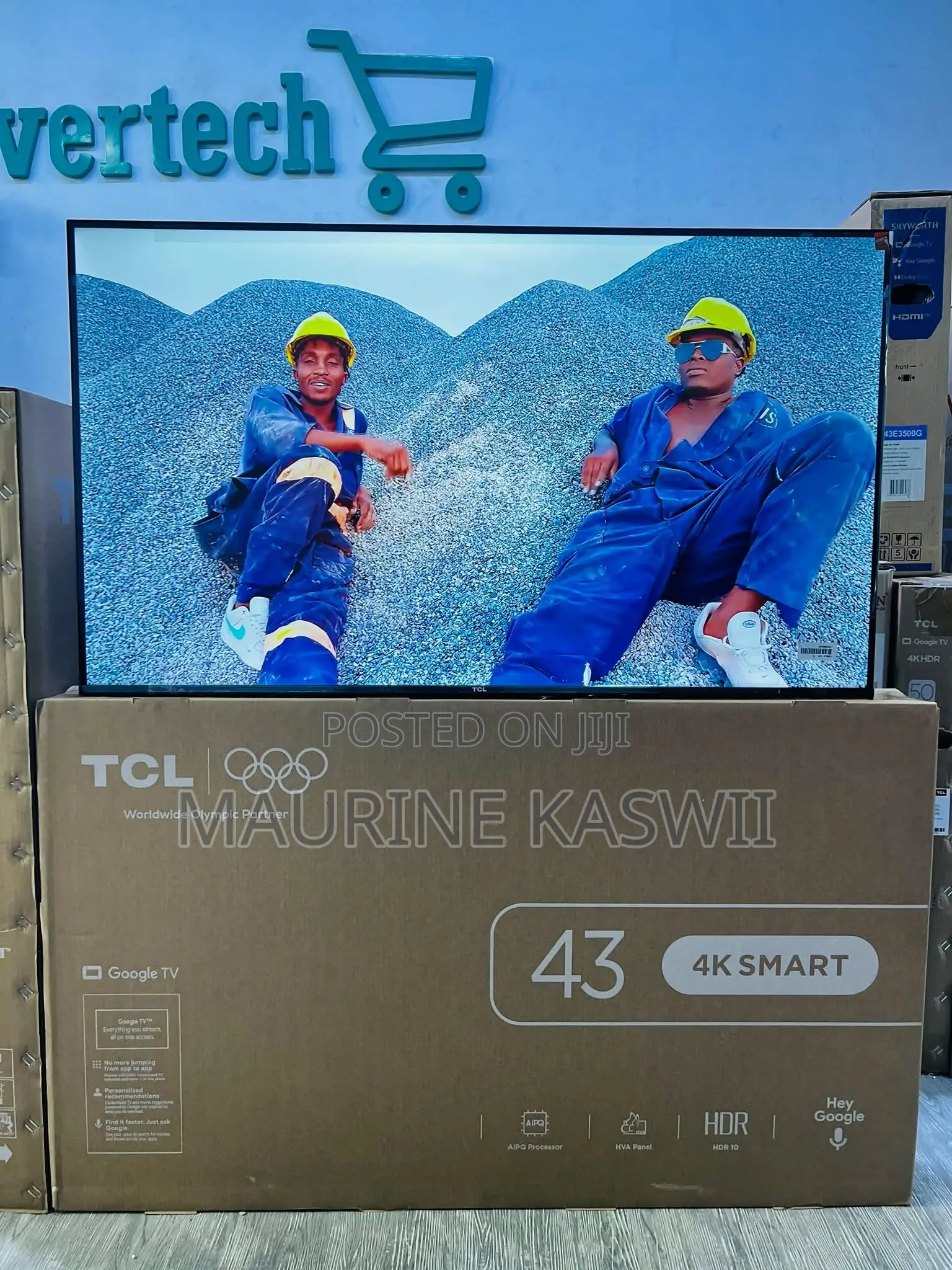 TCL V6d 43” HDR Google ,New 2026tv