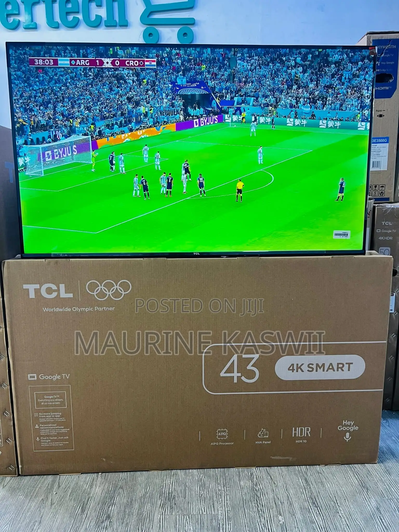 TCL V6d 43” HDR Google ,New 2026tv