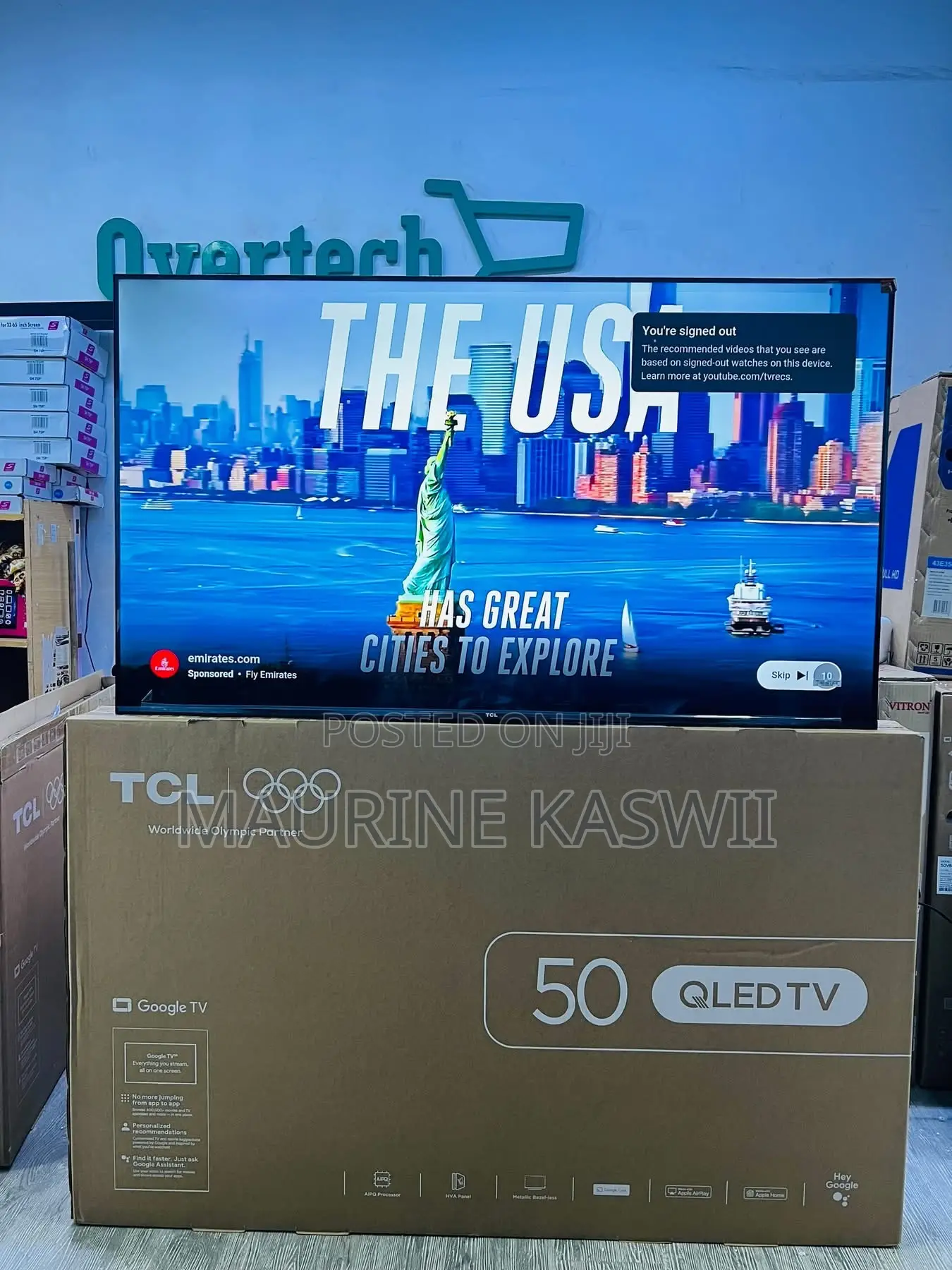 TCL 50t6d 50inch Qled Smart Tv(2026)-Google