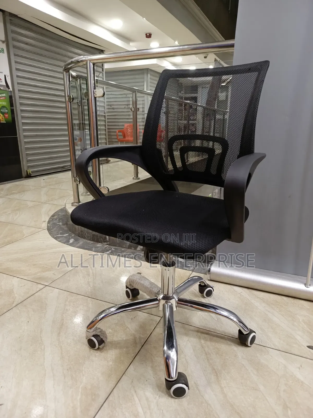 Office Chair Without Headrest 360° Swivel
