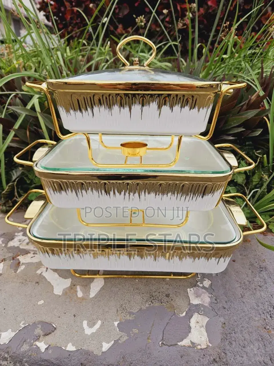 3 In 1 Ceramic Cheffing/Serving Dishes