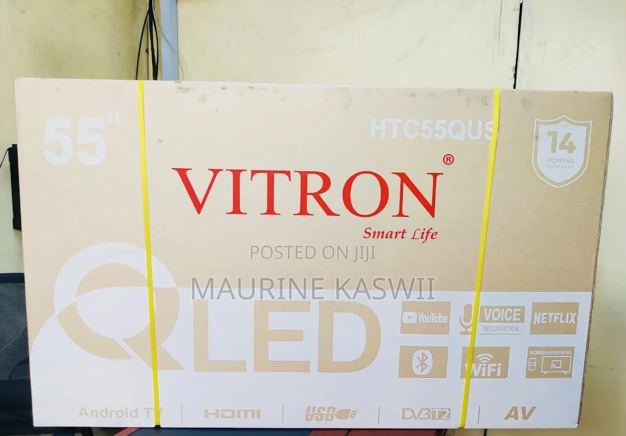 Vitron 55" Inch Qled Television Uhd Smart Android