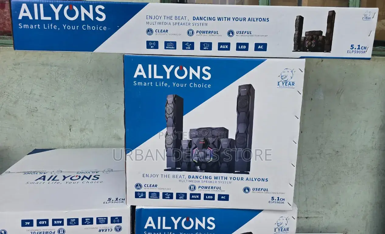 Ailyons Elp5901k 5.1ch Home Theater Multimedia Speaker System